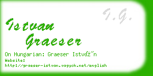 istvan graeser business card